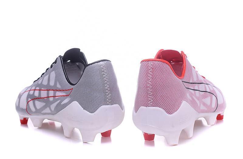 PUMA evoSPEED 1.4 SL FG Soccer Cleats White Solar Pink