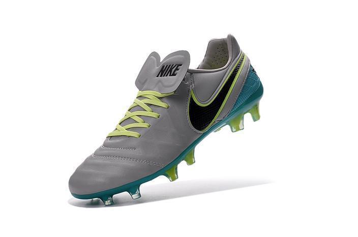 Nike Tiempo Legend VI FG Soccer Cleats Grey Green Black