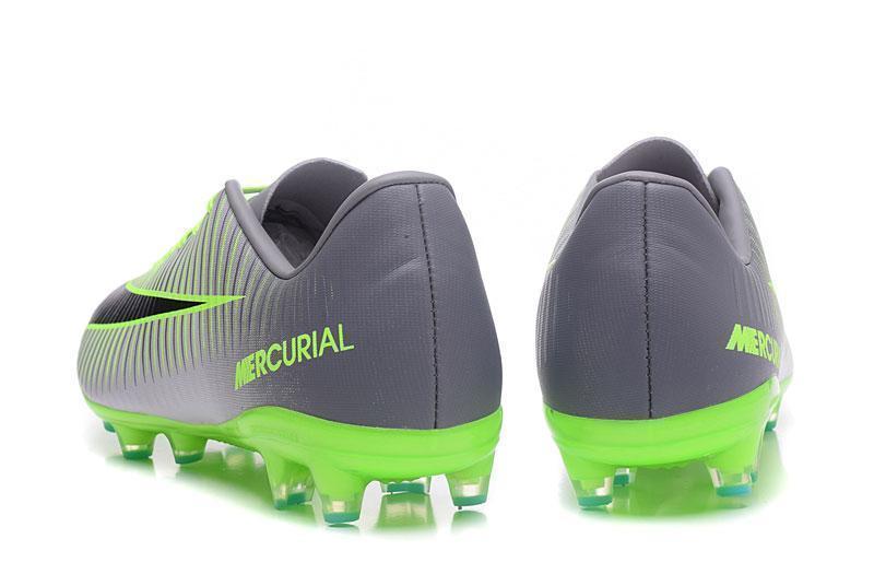 Nike Mercurial Vapor XI AG Soccer Cleats Grey Black Green