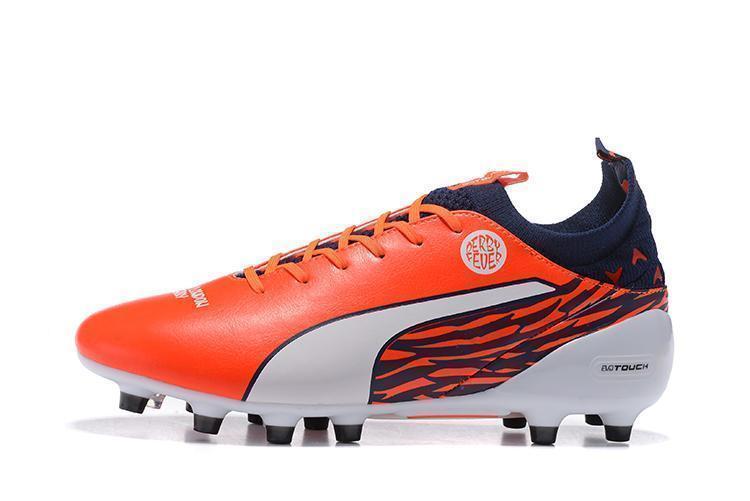 PUMA evoTOUCH Pro FG Soccer Cleats Orange White Black