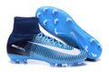 Nike Mercurial Superfly V FG Soccer Cleats Blue Dark White