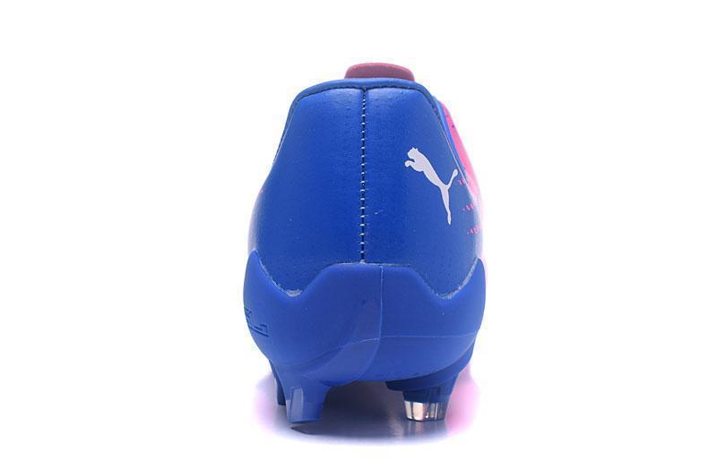 PUMA evoSPEED 17 SL-S FG Soccer Cleats Pink Blue White