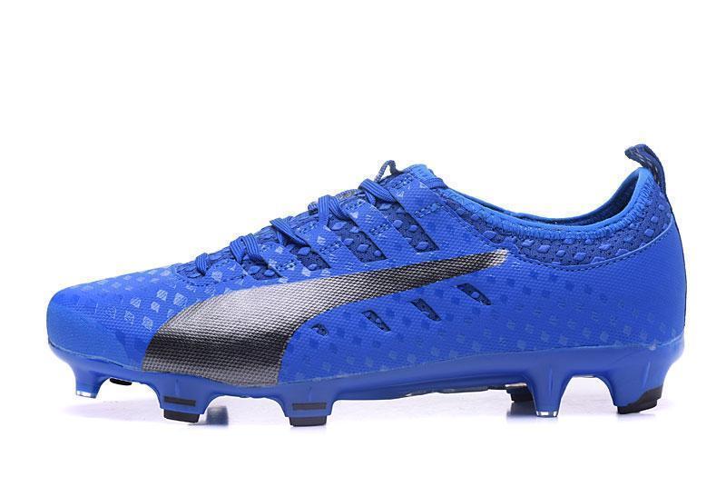 PUMA evoPOWER Vigor 1 FG Soccer Cleats Total Blue Black