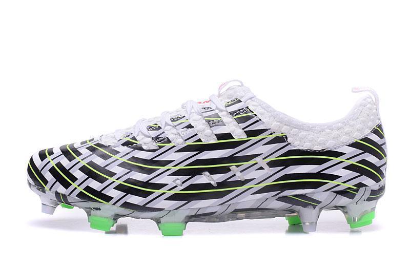 PUMA evoPOWER Vigor 1 FG Soccer Cleats White Black Green