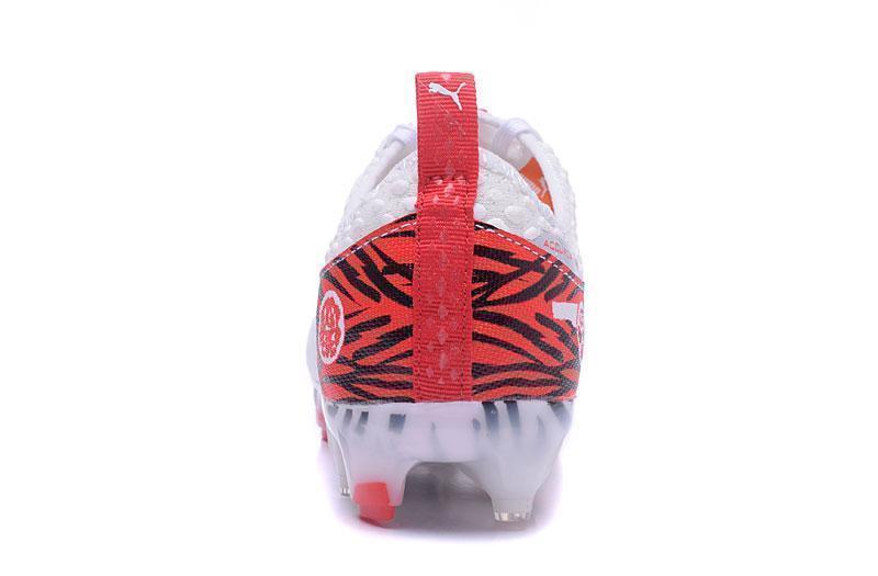 PUMA evoPOWER Vigor 1 FG Soccer Cleats White Red Black