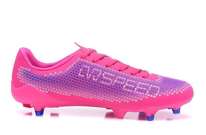 PUMA evoSPEED 17 FG Soccer Cleats Pink Blue White