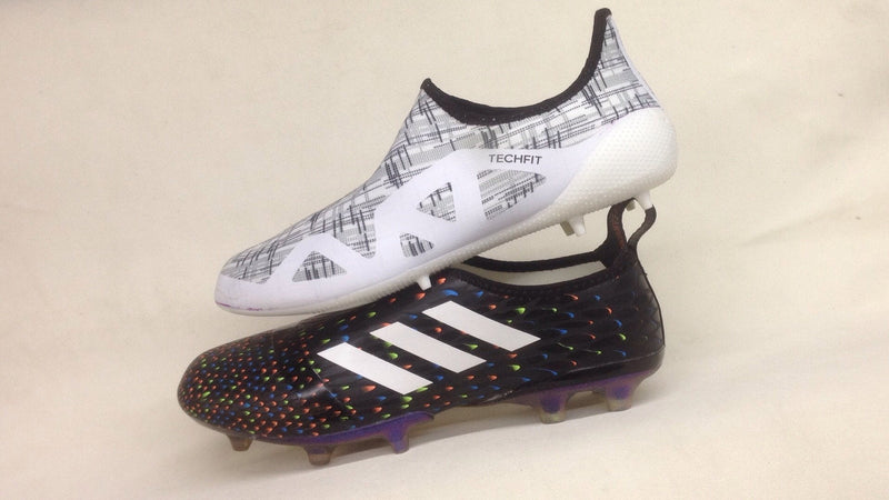 New Adidas Glitch Skin 17 FG Soccer Cleats Shoes Core Black Solar Red White