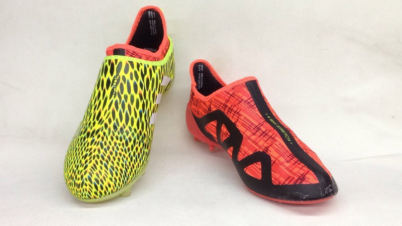 New Adidas Glitch Skin 17 FG Soccer Cleats Shoes Fluorescent Green White Red