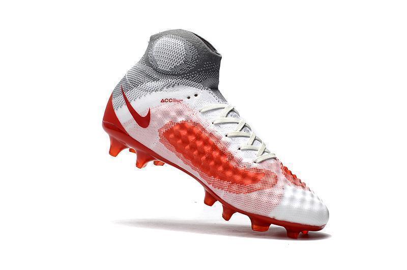 New Nike Magista Obra II FG Soccer Cleats Shoes White Red