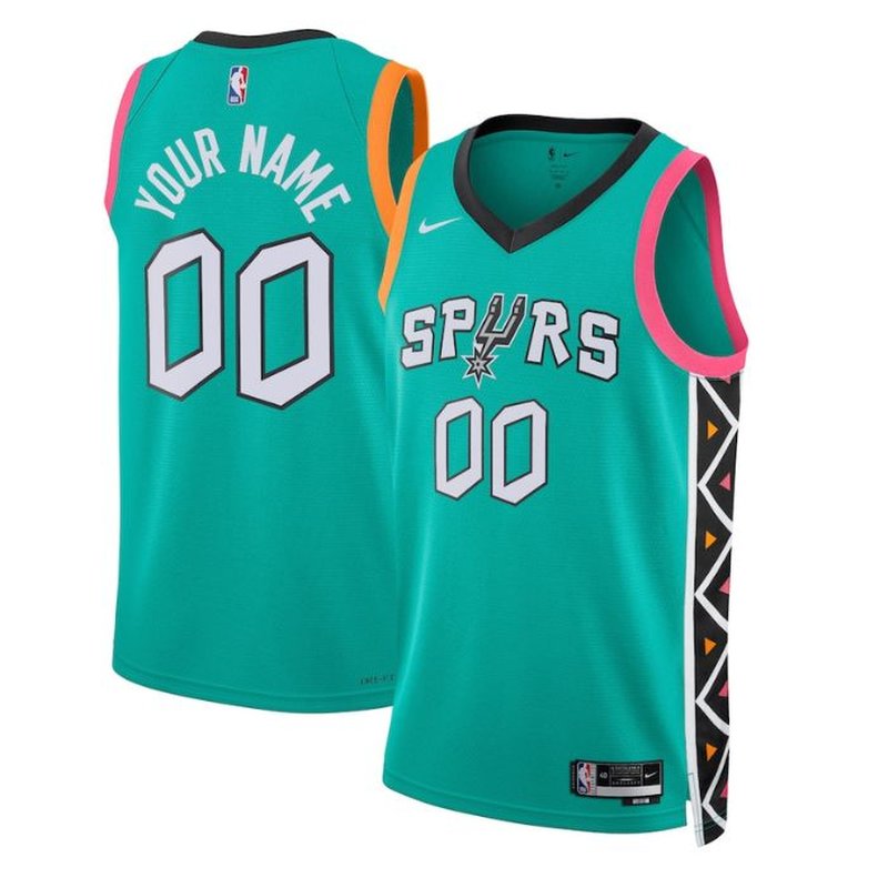 San Antonio Spurs Unisex 2023 2023 NBA Jersey - City Edition - Turquoise