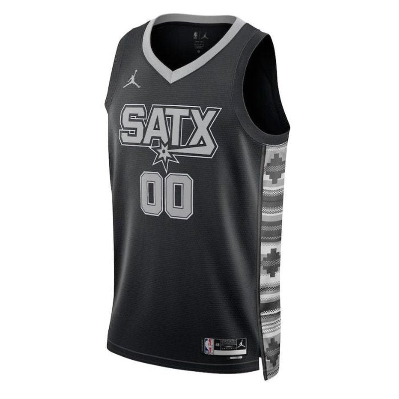 San Antonio Spurs Unisex 2023 NBA Jersey - Statement Edition - Black