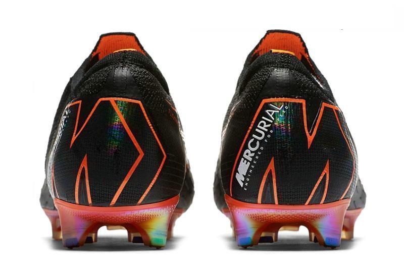 Nike Mercurial Vapor XII 360 Elite FG Soccer Cleats Black Total Orange