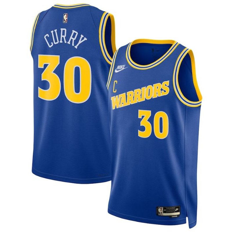 Stephen Curry Golden State Warriors 2023 NBA Jersey Royal - Classic Edition