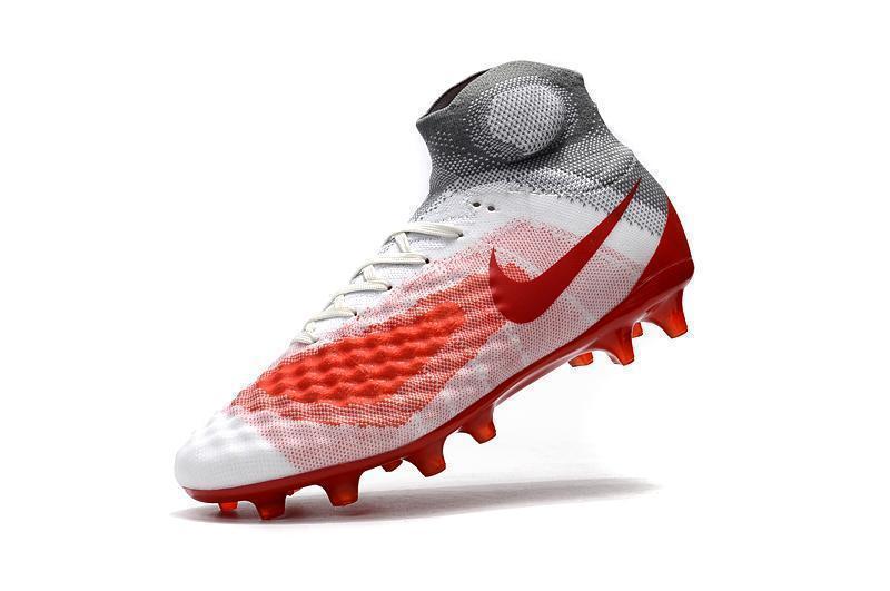 New Nike Magista Obra II FG Soccer Cleats Shoes White Red