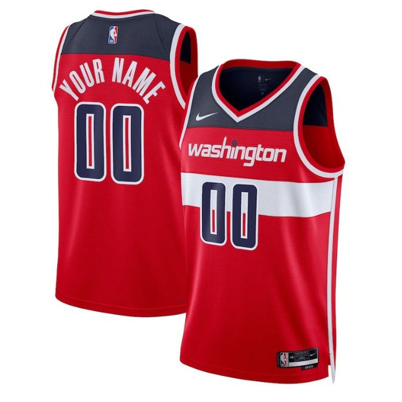 Washington Wizards Unisex 2023 NBA Jersey Red - Icon Edition