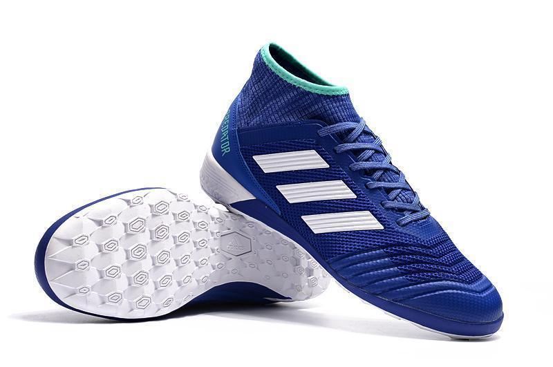 New Adidas Predator Tango 18+ TF Soccer Cleats Shoes Blue White