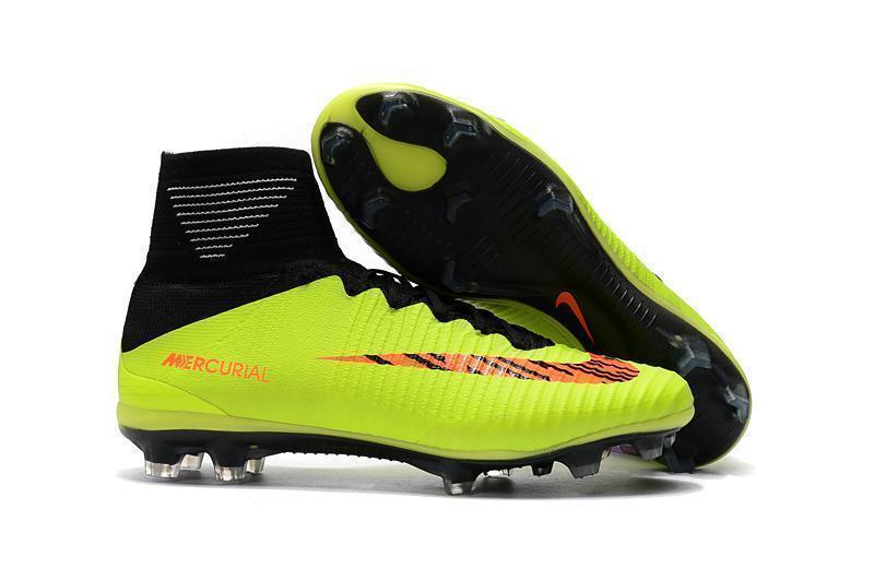 Nike Mercurial Superfly V FG Soccer Cleats Fluorescent Green Black