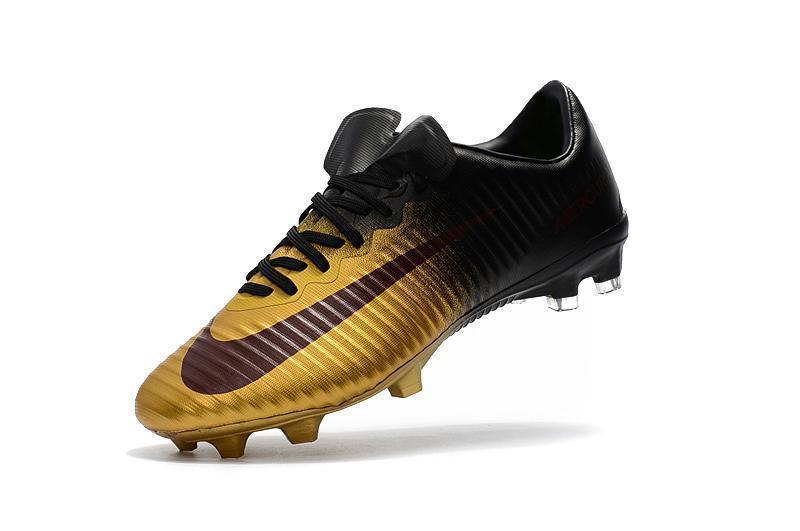 Nike Mercurial Vapor XI FG Soccer Cleats Gold Black