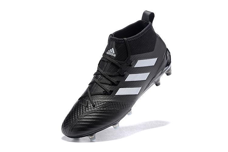 Adidas ACE 17.1 Primeknit Soccer Cleats CoreBlack White Night Metallic