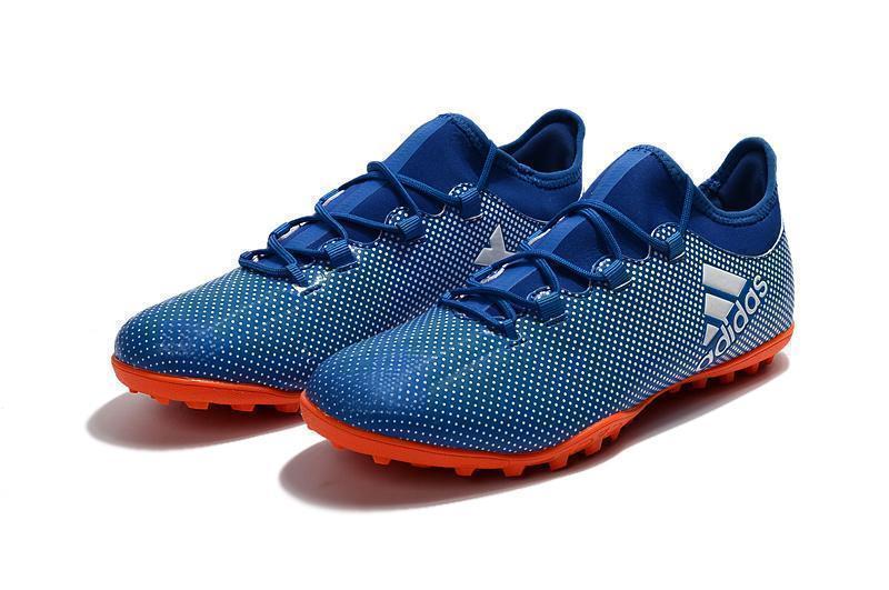 Adidas X Tango 17.3 Turf Soccer Cleats Deep Royal Blue Silver Orange