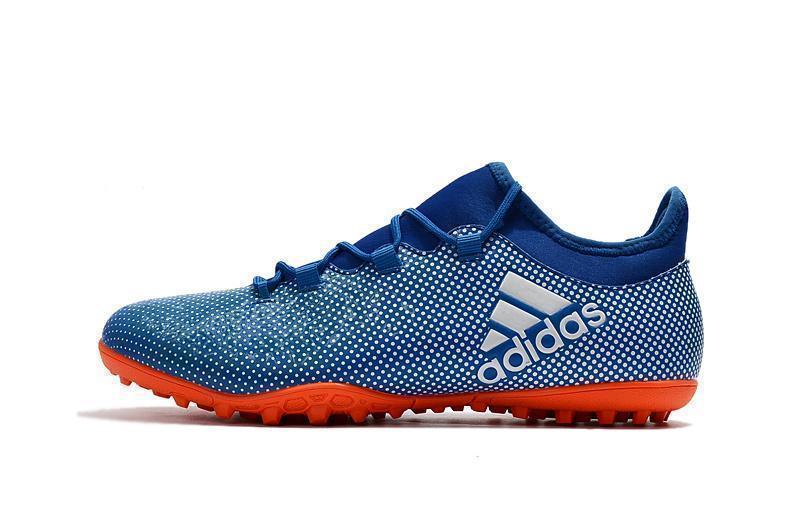 Adidas X Tango 17.3 Turf Soccer Cleats Deep Royal Blue Silver Orange