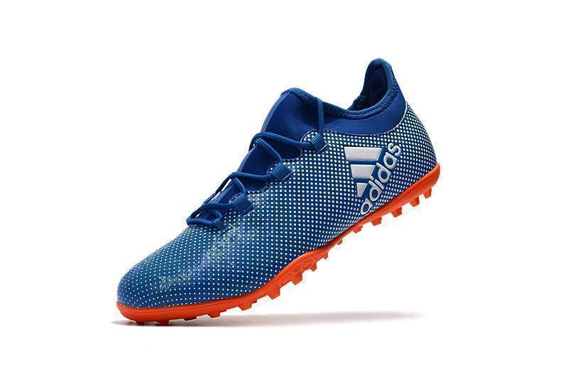 Adidas X Tango 17.3 Turf Soccer Cleats Deep Royal Blue Silver Orange