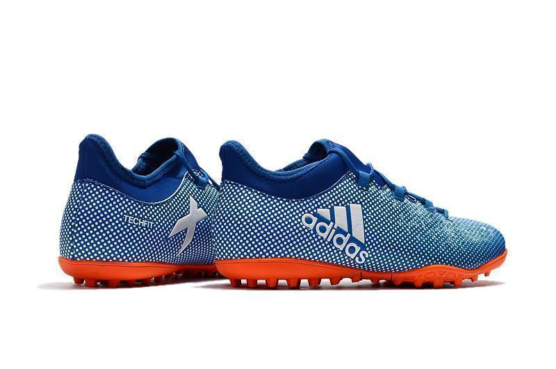 Adidas X Tango 17.3 Turf Soccer Cleats Deep Royal Blue Silver Orange