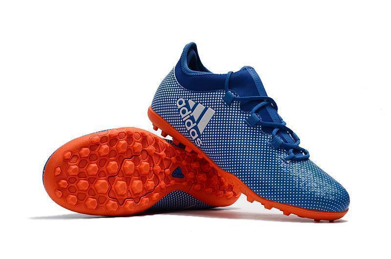 Adidas X Tango 17.3 Turf Soccer Cleats Deep Royal Blue Silver Orange