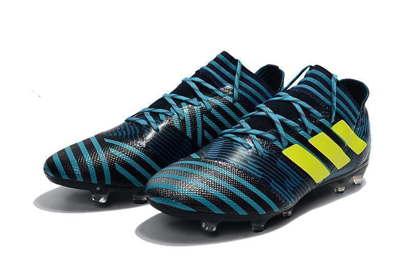 New Adidas Nemeziz Messi 17+ 360 Agility FG Soccer Cleats Shoes Black Blue Yellow