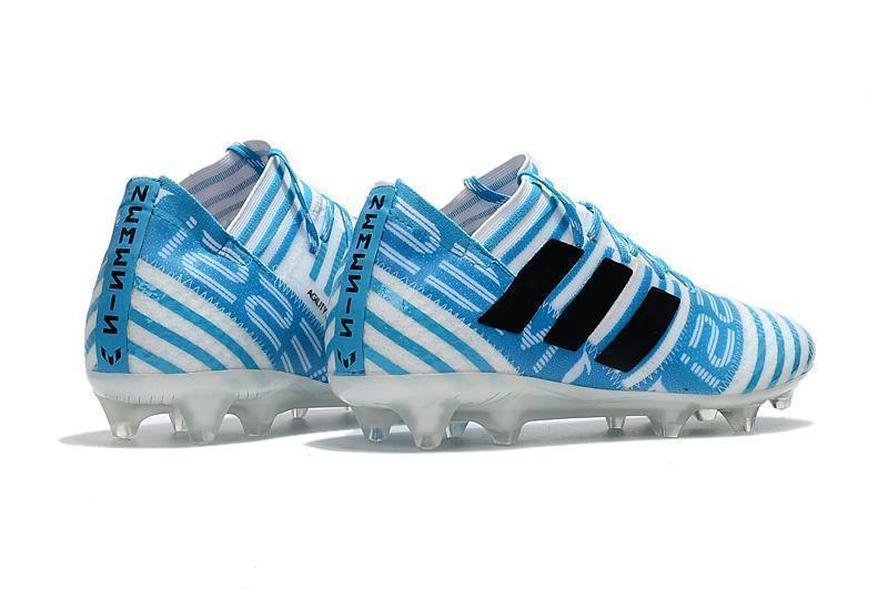 New Adidas Nemeziz Messi 17+ 360 Agility FG Soccer Cleats Shoes Energy Blue White