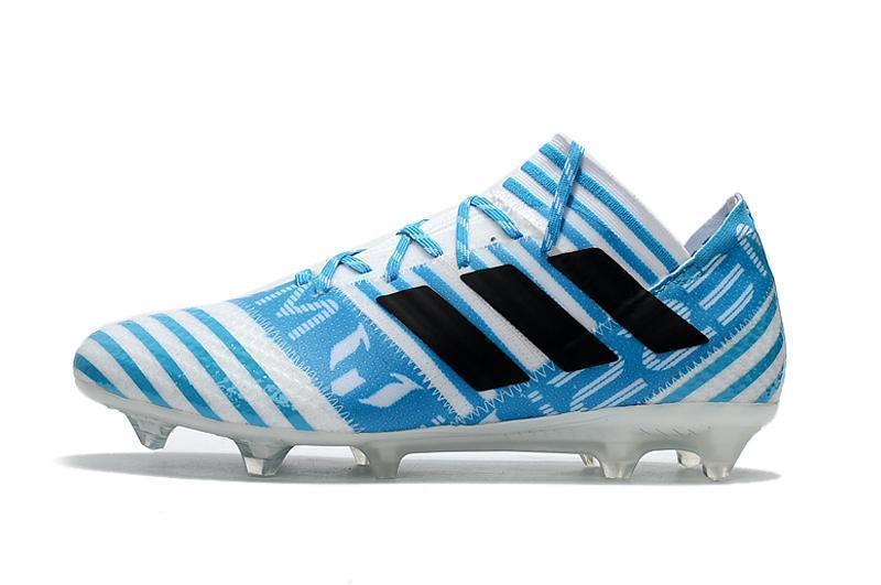 New Adidas Nemeziz Messi 17+ 360 Agility FG Soccer Cleats Shoes Energy Blue White