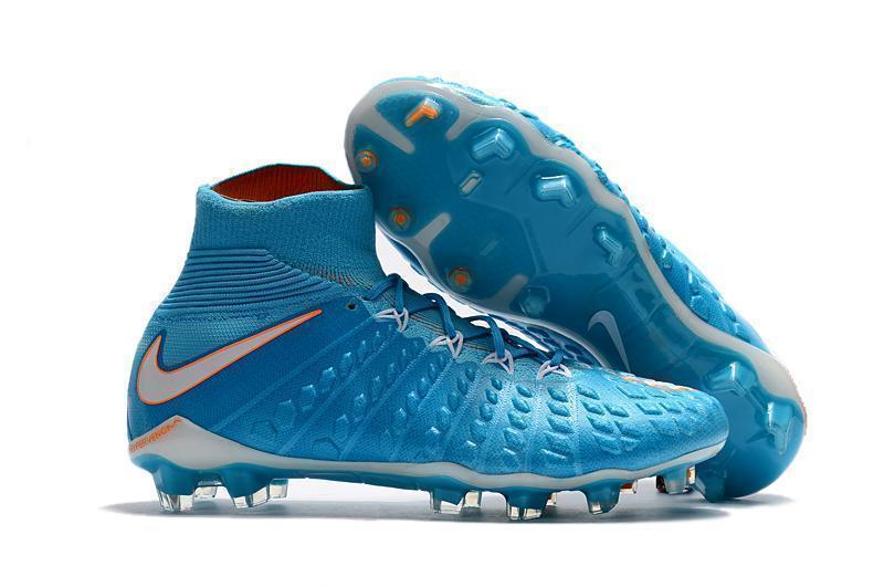 Nike Hypervenom Phantom III DF FG Soccer Cleats Total Blue White