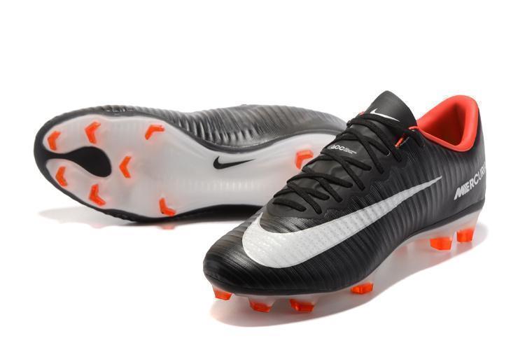 Nike Mercurial Vapor XI FG Soccer Cleats Black White Red